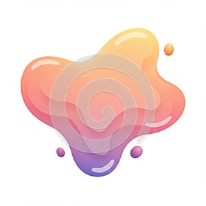 Abstract Colorful Blob Gradient Background