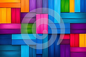 Abstract Colorful Blocks Interlocking Pattern Design Vibrant geometric design Interlocking colorful blocks create a dynamic