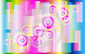 Abstract Colorful Blur Bokeh background Design. Circle, blurred