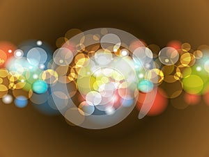 Abstract Colorful Blur Bokeh background Design