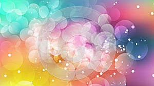 Abstract Colorful Blurred Bokeh Background Vector Art