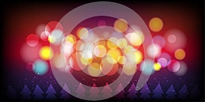 Abstract colorful bokeh background. Vector illustration