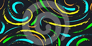 Abstract Colorful Brush Background with Sporty Style. Grunge Sport Background