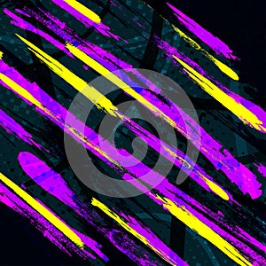 Abstract Colorful Brush Background with Sporty Style. Grunge Sport Background