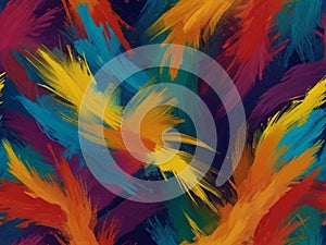 Abstract colorful brush strokes background. Abstract colorful gouache brush strokes background