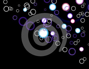 Abstract colorful bubble background