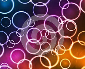 Abstract colorful bubble background