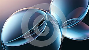 Abstract colorful bubbles background. Wallpaper with modern circles. Generative ai