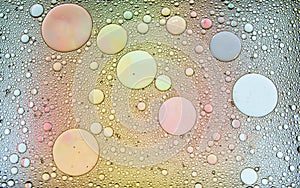 Abstract colorful bubbles. Freeze motion of color dust particles splash. Background image
