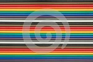 Abstract of colorful Cable background. Multicolor line
