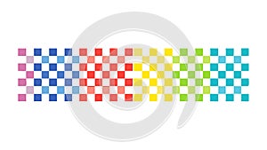 Abstract Colorful Checked Pattern Vector Design Element, vector design Generative AI
