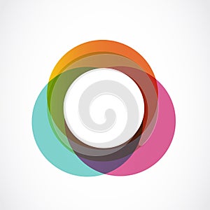 Abstract colorful circle