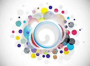 Abstract colorful circle background