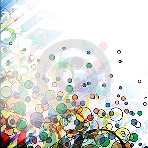 Abstract colorful circle background