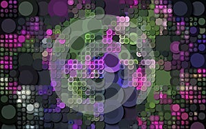 Abstract colorful circle generated background wallpaper