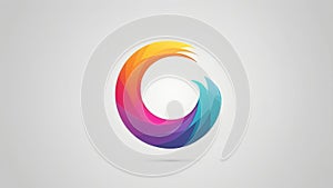 Abstract colorful circle logo design