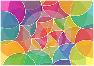 Abstract colorful circles background