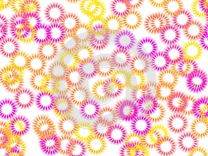 Abstract colorful circles background