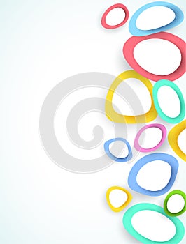 Abstract colorful circles, vector