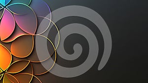 Abstract Colorful Circles Design Background Image