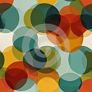 Abstract Colorful Circles on Soft Background for Creative Design