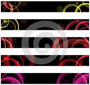 Abstract colorful circles web