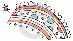 Abstract Colorful Circular Pattern, Dynamic Geometric Design, vector design Generative AI