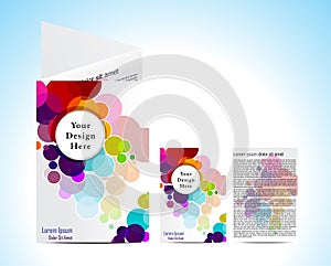 Abstract colorful circuler brochure