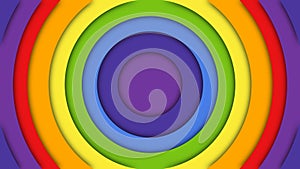 Abstract Colorful concentric neumorphic circles background