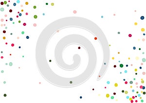 Abstract colorful confetti background. Isolated on the white. Vector holiday illustration.