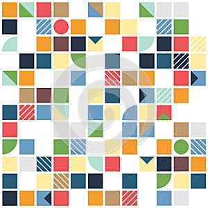 Abstract colorful cover square of decoration background. illustration vector eps10