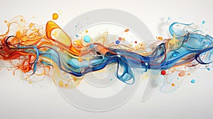 Abstract colorful creative smoke waves background wallpaper