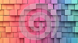 Abstract Colorful Cube Pattern Background Design