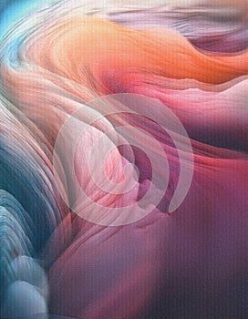 Abstract colorful 3d wave background with ltexture effect on it