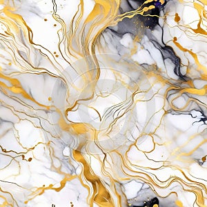 Abstract colorful decorative marble background texture with a small touch of gold