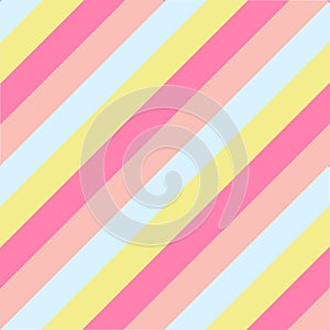 Abstract Colorful Diagonal Stripe Lines Background Seamless Pattern.