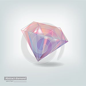 Abstract colorful diamond