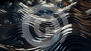 Abstract colorful digital particle wave background. Generative ai