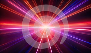 abstract colorful dynamic background, space warp or tunnel concept, bright light explosion, stylish futuristic wallpaper