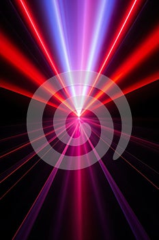 abstract colorful dynamic background, space warp or tunnel concept, bright light explosion, stylish futuristic wallpaper