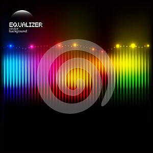 Abstract colorful equalizer