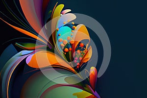 abstract colorful flower background.