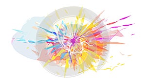 Abstract Colorful Flowing Lines Dynamic Pattern, vector design Generative AI