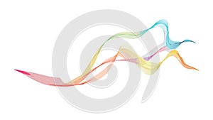 Abstract Colorful Flowing Lines Gradient Vector, vector design Generative AI