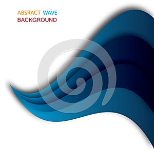 Abstract Colorful Flowing Smooth Wave Background Design Vector