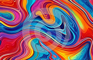 Abstract Colorful fluid background closeup. Highly textured. High-quality details. Liquid form an abstract background.