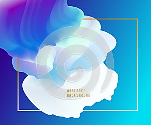 Abstract colorful fluid vector background, dimensional gradient shape element for design, flowing 3D wave, color dynamic motion