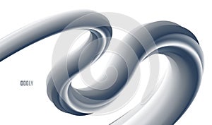 Abstract colorful fluid vector background, dimensional gradient shape element for design, flowing 3D wave, color dynamic motion
