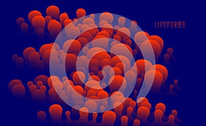 Abstract colorful fluid vector background, dimensional gradient shape element for design, flowing 3D wave, color dynamic motion