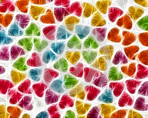 Abstract colorful fractal background